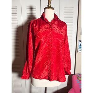 All Hours | Women’s | Blouse | XS | Abstract Patterned Vintage Button Down Top